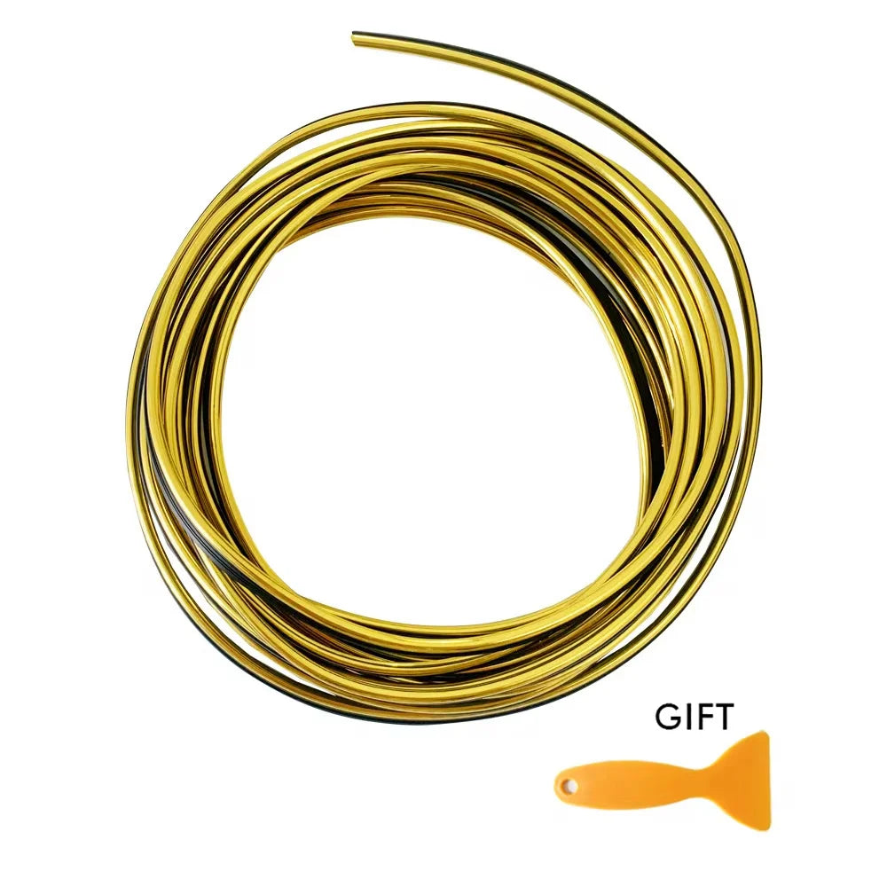 Universal Car Moulding Decoration Flexible Strips 5M/3M Interior Auto Mouldings Car Cover Trim Dashboard Door Car-styling