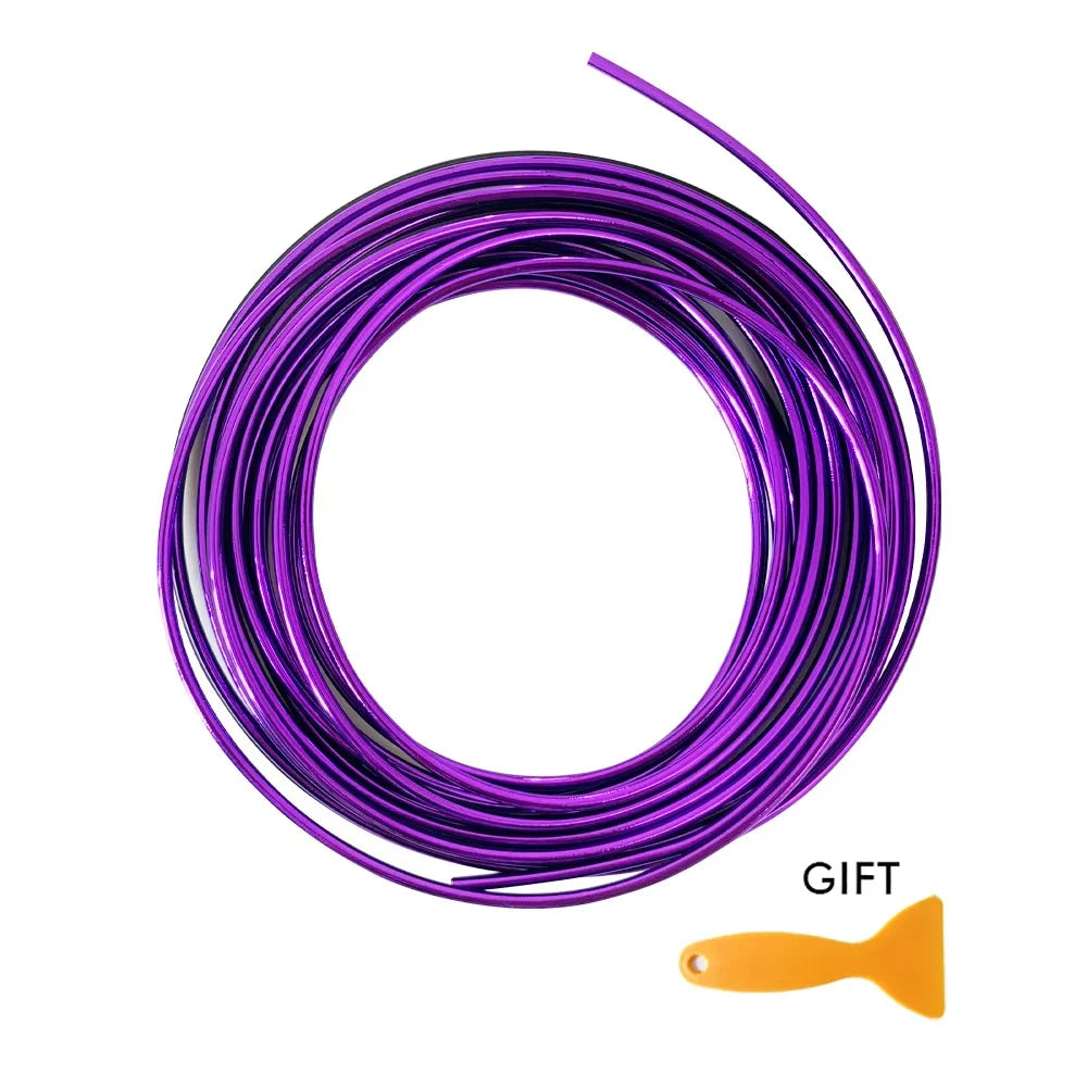 Universal Car Moulding Decoration Flexible Strips 5M/3M Interior Auto Mouldings Car Cover Trim Dashboard Door Car-styling