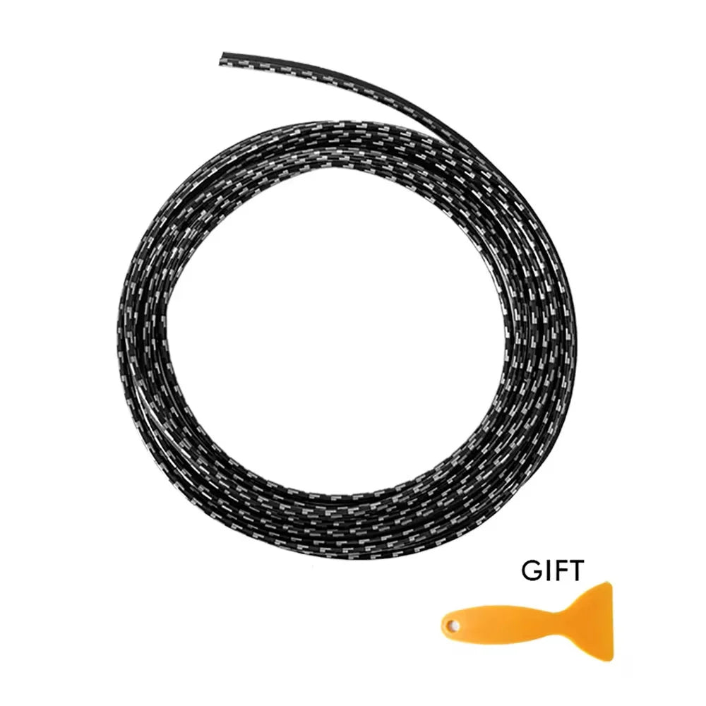 Universal Car Moulding Decoration Flexible Strips 5M/3M Interior Auto Mouldings Car Cover Trim Dashboard Door Car-styling