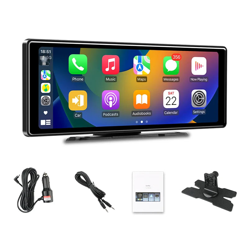 Develuck Universal 10.26'' Android Auto Carplay Screen Car Radio Multimedia Video Player Portable MP5 Intelligent System WIFI BT